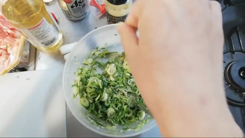 すりごまを加えて仕上げる の画面