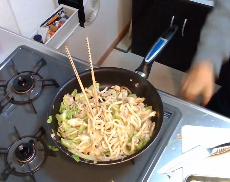だしと牡蠣醤油で味付け の画面