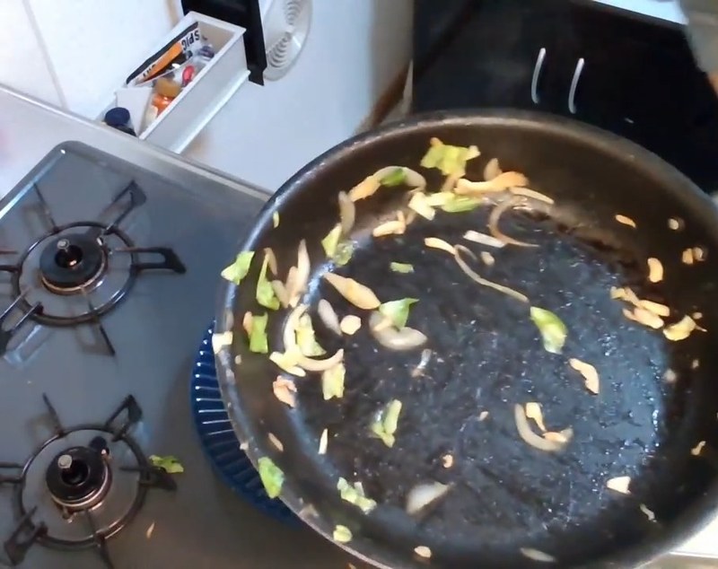 卵シートの上に盛りつける の画面
