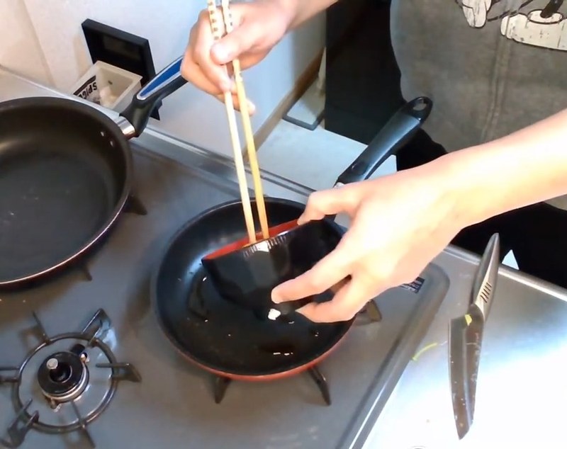 卵で薄焼きシートを作る の画面