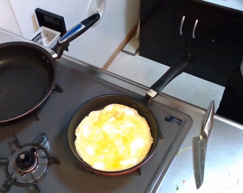 卵で薄焼きシートを作る の画面
