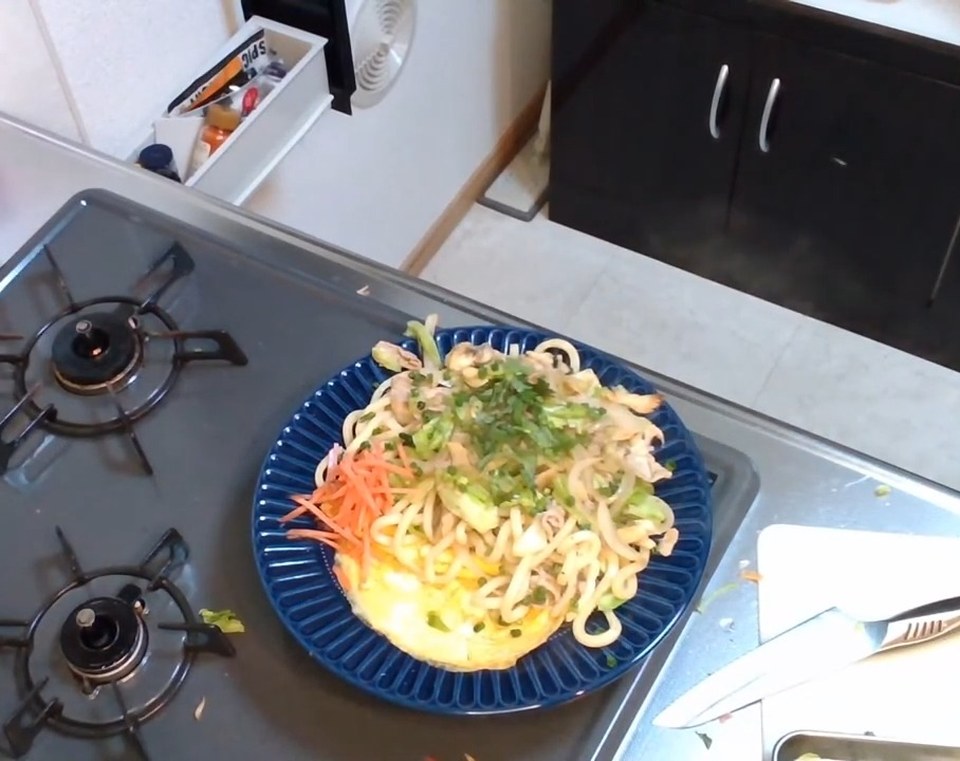 大人のスパイシー焼うどん
