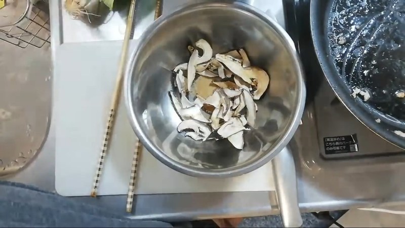 干し椎茸を戻す の画面