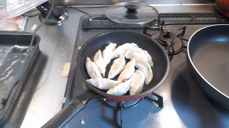 羽根つきで焼く の画面