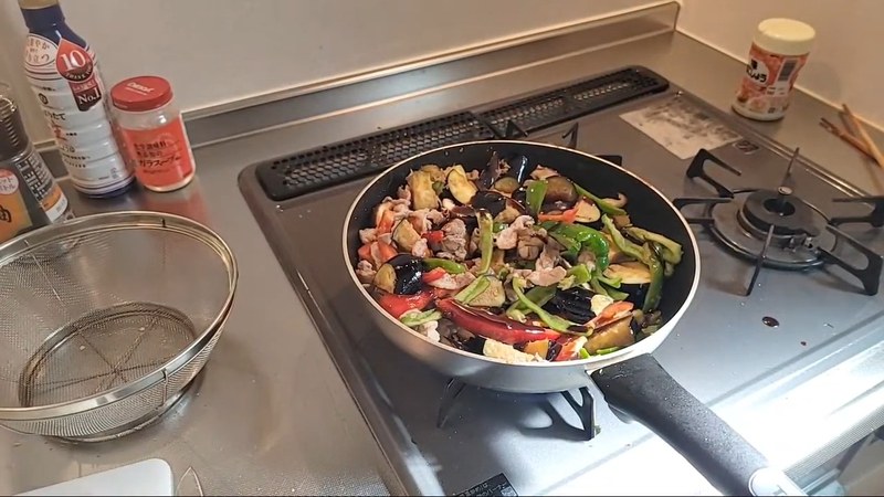 調味料で味付けする の画面