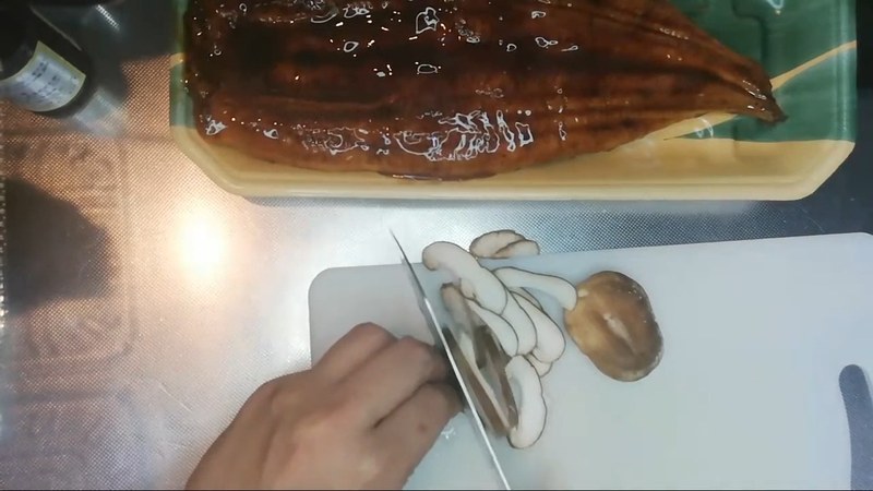 しいたけを薄切りにする の画面