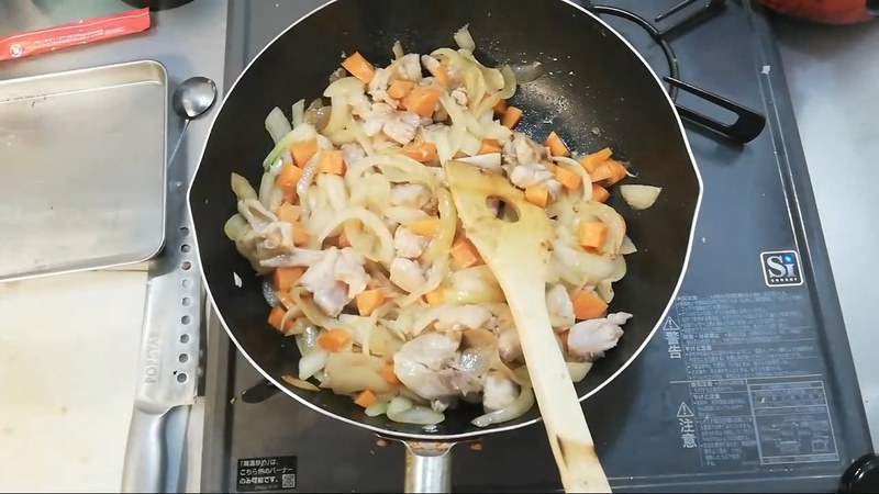 白ワインと小麦粉でとろみのもとを作る の画面