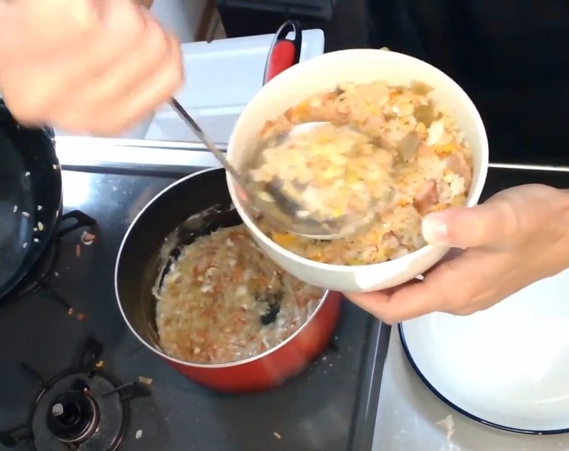 器に丸く盛り付ける の画面