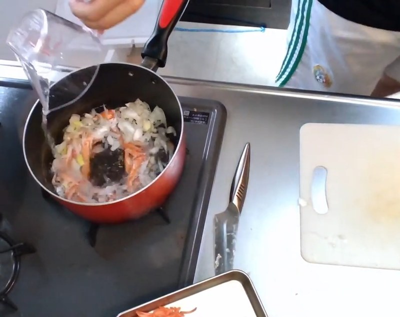 あんかけの土台を煮る の画面
