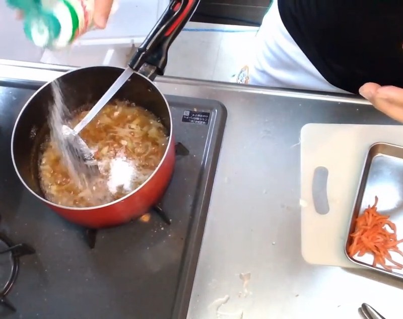 水溶き片栗粉でとろみをつける の画面
