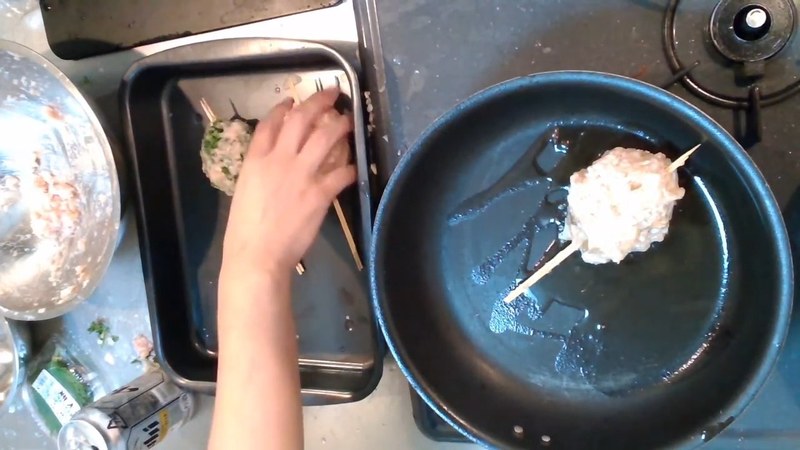 ごま油で弱火から焼く の画面