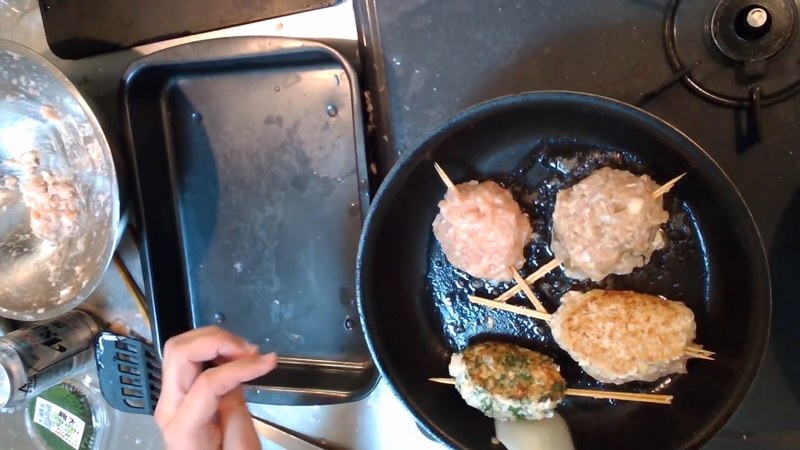 ごま油で弱火から焼く の画面