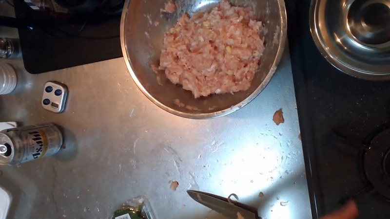 片栗粉で締める の画面
