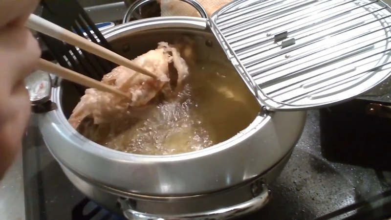 一度油から上げて休ませる の画面