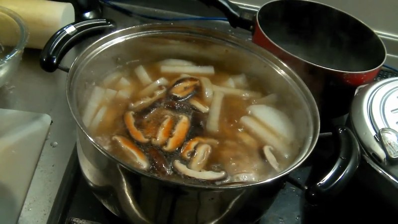 ねぎを香ばしく焼いて加え、醤油で味を調える の画面