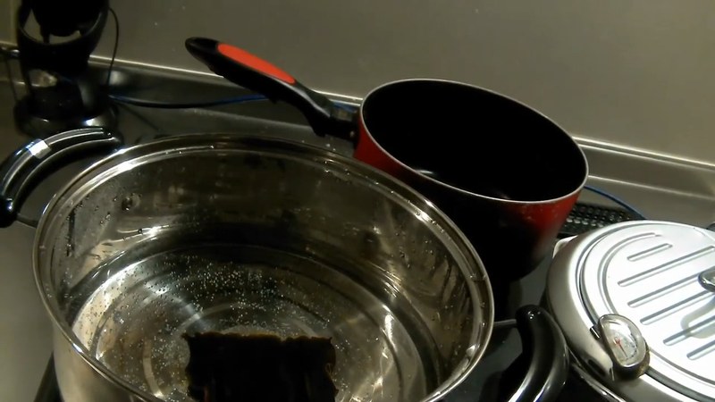昆布だしを取る の画面