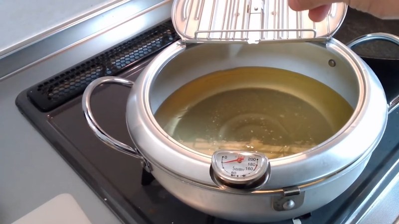 油を170〜180℃に熱する の画面