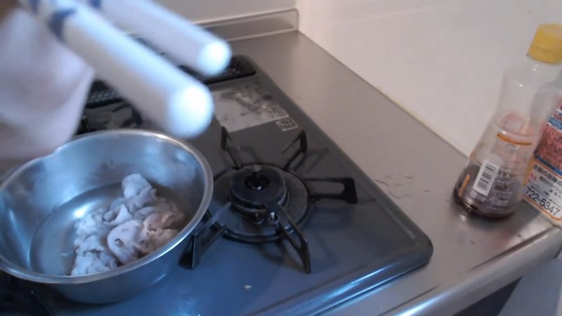 冷水にとる の画面