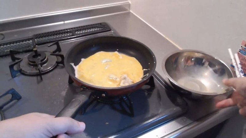 錦糸卵を焼く の画面