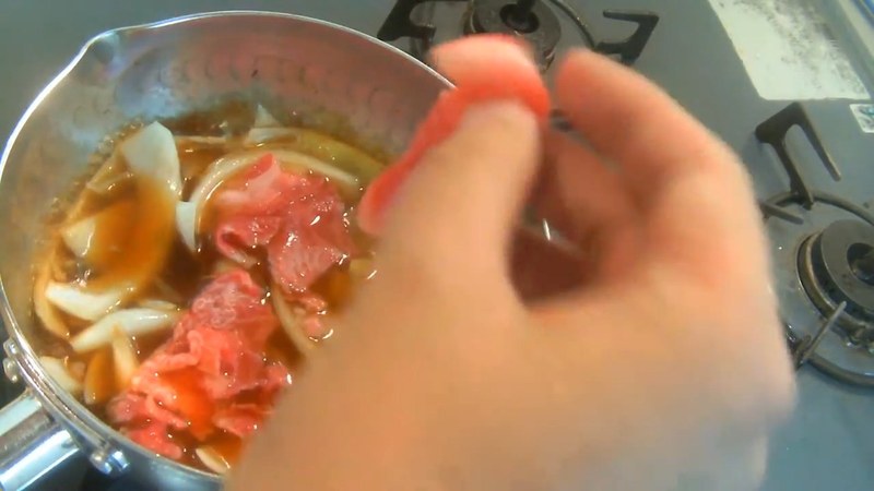 牛肉を加える の画面