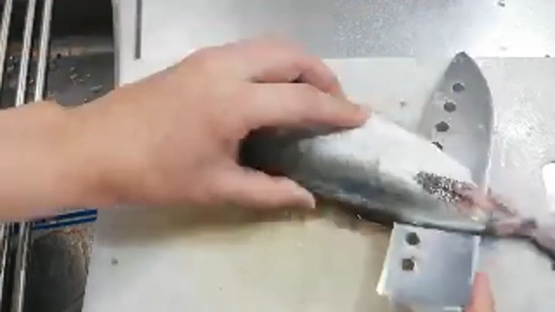 三枚におろす の画面