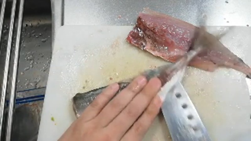三枚におろす の画面
