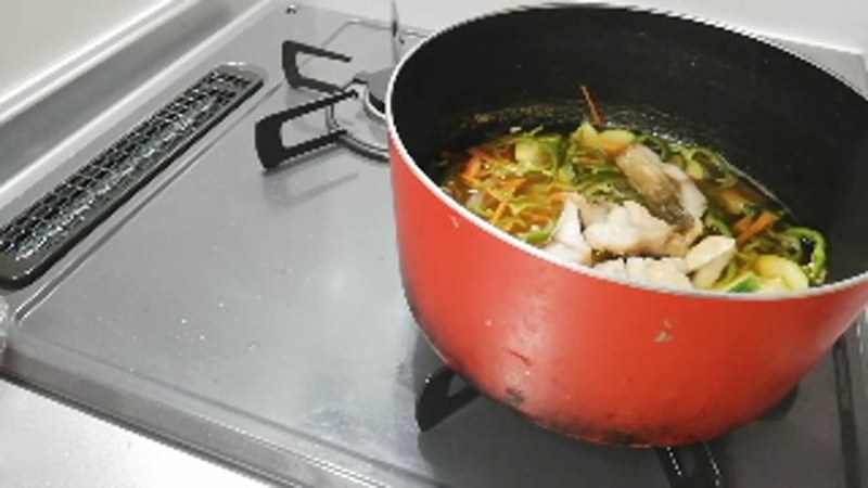 油を切らずに南蛮酢へ の画面