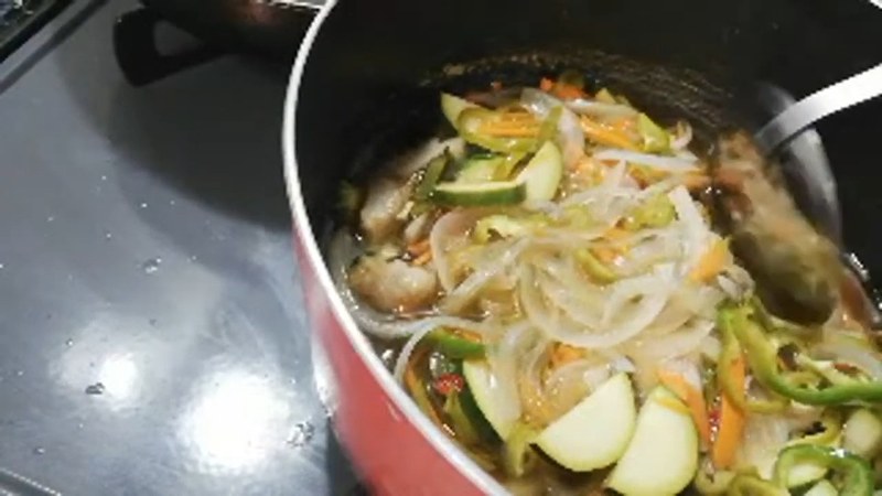 油を切らずに南蛮酢へ の画面
