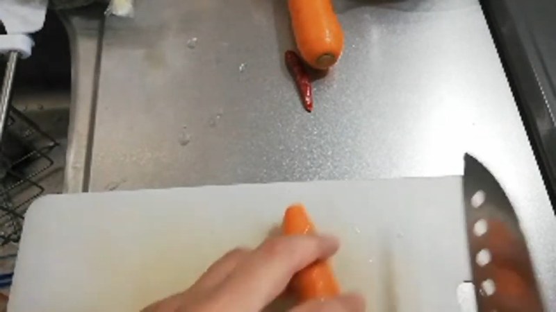 にんじんを細切りにする の画面