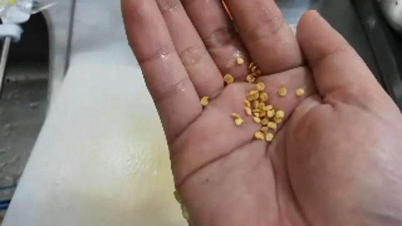 玉ねぎとズッキーニを薄切りにする の画面