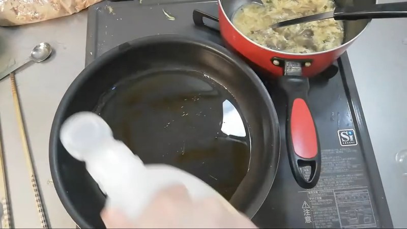 ごま油を仕込んでから揚げ焼きにする の画面
