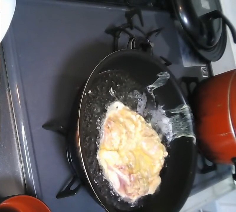 深さ1cmほどの油で揚げ焼きにする の画面