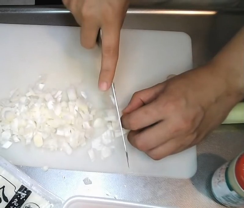 青ねぎをみじん切りにする の画面