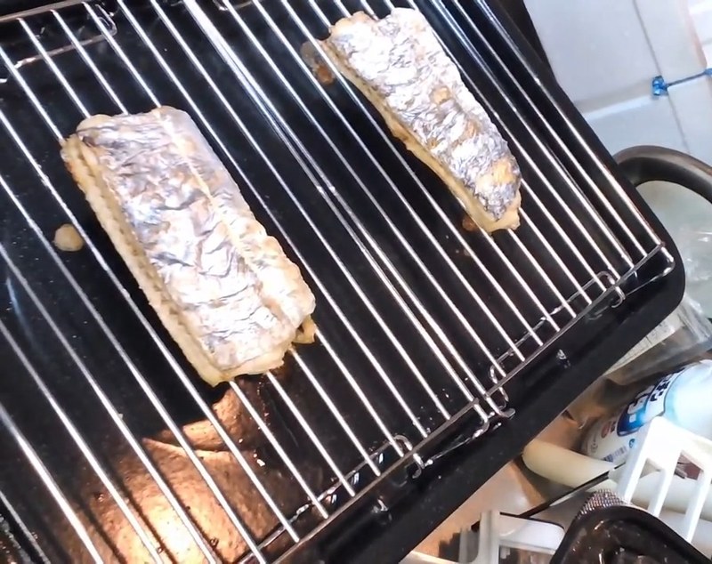 アルミホイルで包んでグリルで焼く の画面