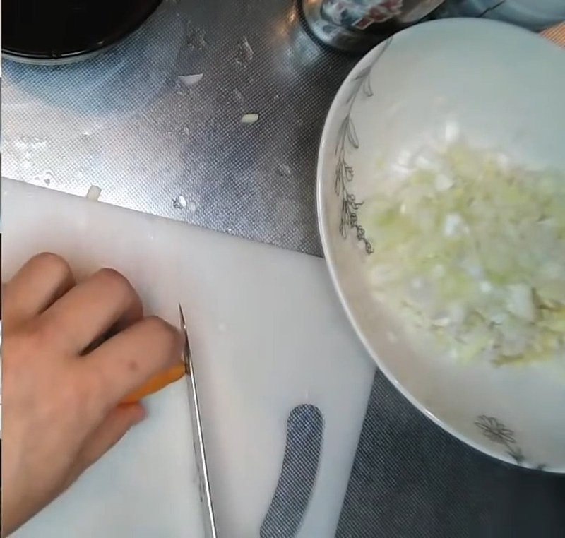 長ねぎ・にんじん・にらを切る の画面