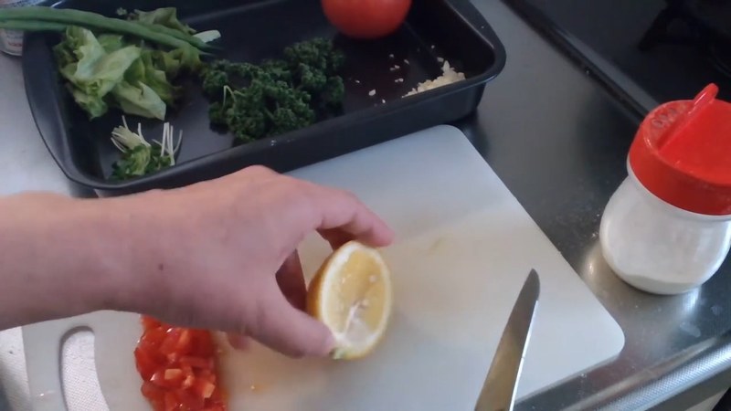レモンの果汁用意する の画面